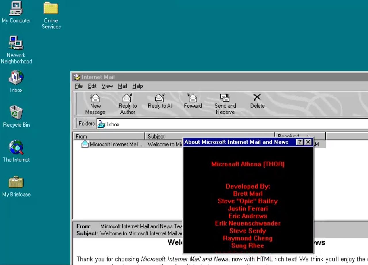 もう2021年だけど。Windows 95のIE4にイースター・エッグが見つかったって！