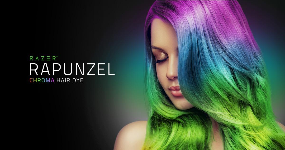 ゲーミングPCのRAZERから、極彩色になるヘアカラー。分子レベルで髪と