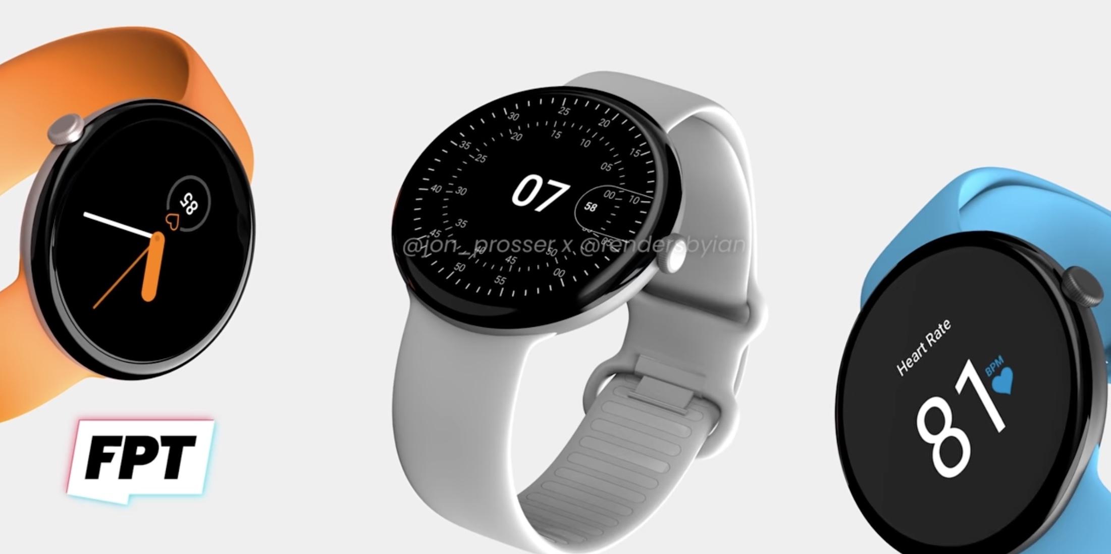 Google Pixel Watch｣は円形デザインで10月登場？ 予想レンダリング