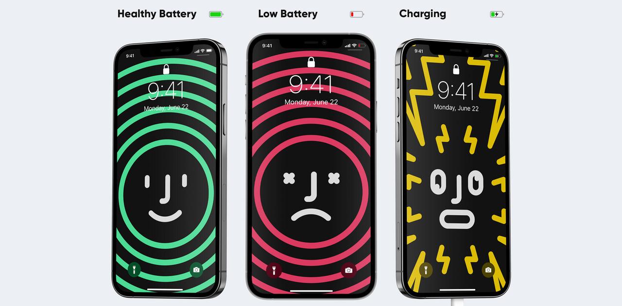 Iphoneのバッテリーに合わせて変化する壁紙が可愛い ギズモード ジャパン