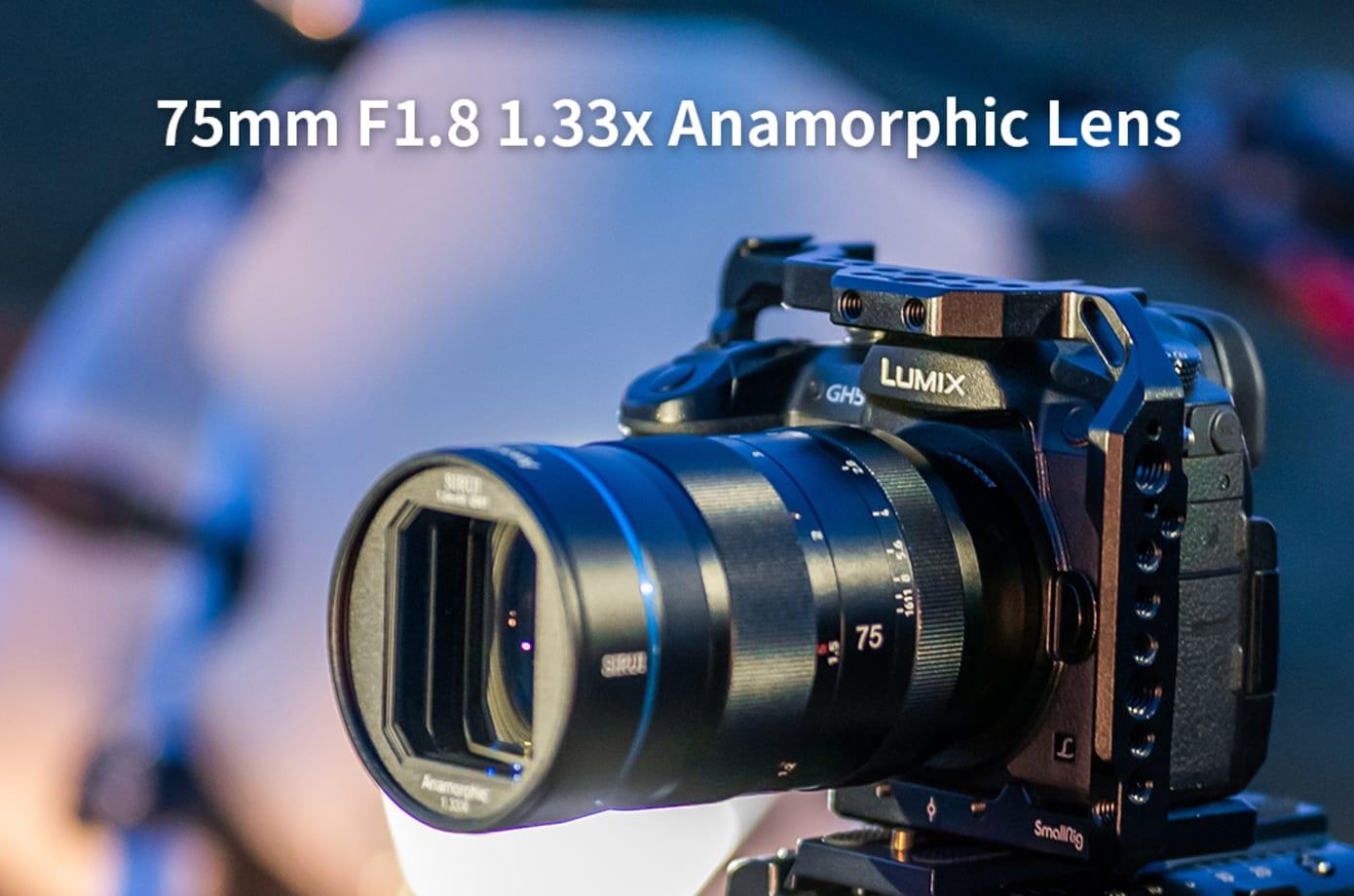 新同品 SIRUI アナモフィックレンズ　75mm F1.8マイクロフォーサーズ開放F値18