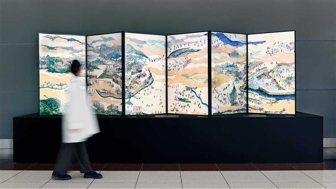 500人以上の武士が同時に動く！ ｢関ケ原山水図屏風｣をドット絵でアニメ化した芸術作品