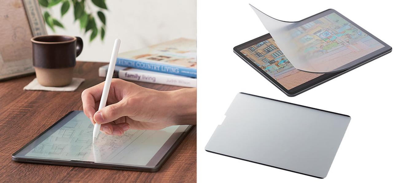 夢中で描ける紙のような描き心地！ 前モデルから｢浮き｣と｢感度｣を改善した｢iPad用着脱式ペーパーライクフィルム｣