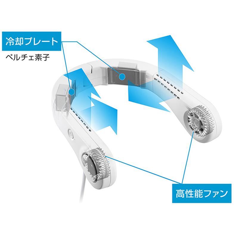 京セラのネッククーラーはWプレート＆W静音ファンで静かに冷える