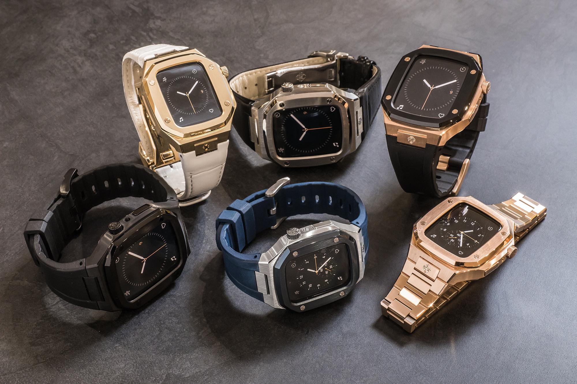 Apple Watch ケース44mm ゴールデンコンセプト風 新品 - 金属ベルト