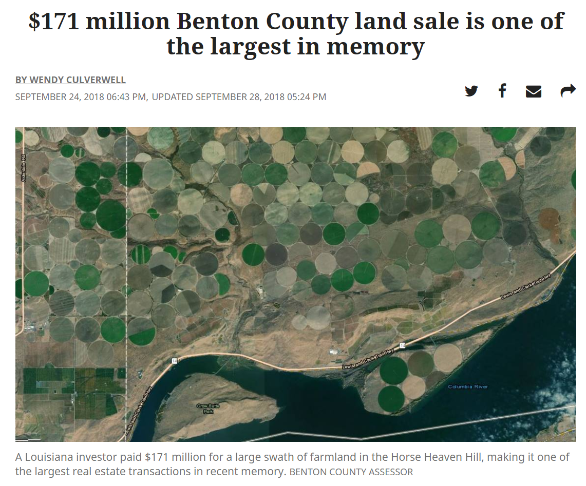 ビル・ゲイツいつの間にか米最大の農場主に。イモ畑デカすぎて宇宙からも見える