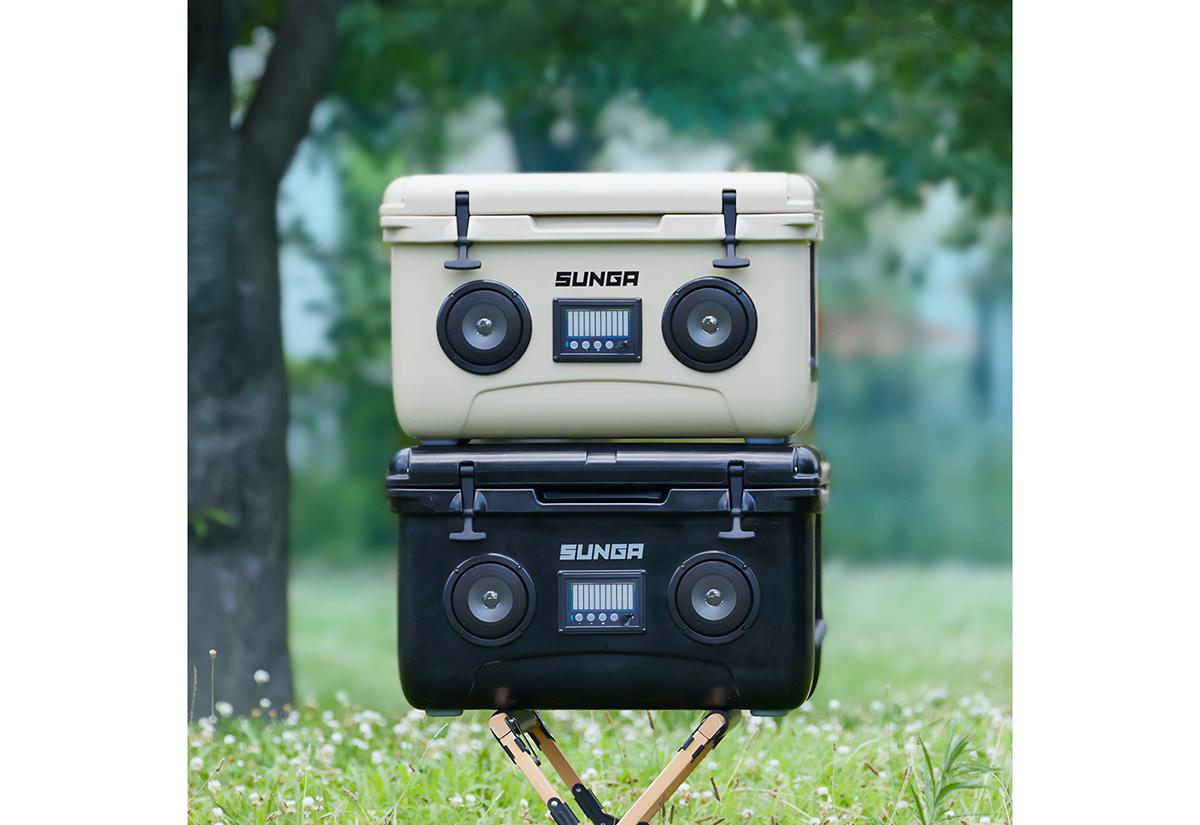 ★超保冷★クーラーボックス小（タン） 高音質 Bluetooth スピーカー ☆超保冷☆クーラーボックス小（ホワイト） 高音質 Bluetooth