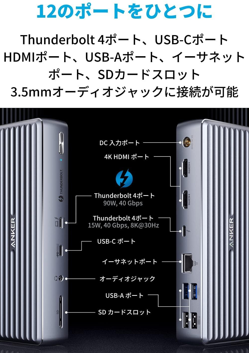 ケーブル1本ですべてが揃う。テレワークに良さげなの