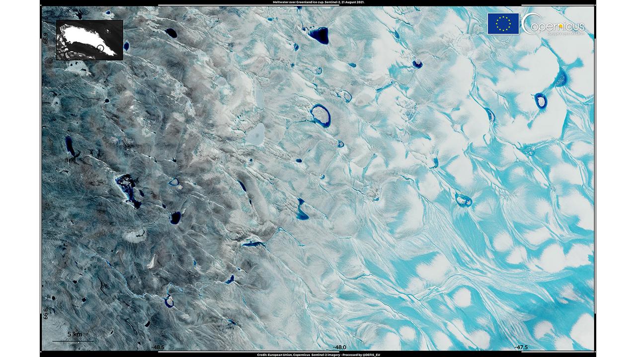忘れられないほど美しい…グリーンランドの衛星写真が示すこと