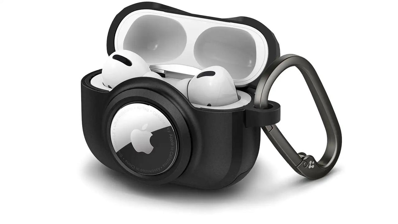 SpigenからAirTagを装着できるAirPodsProケースが登場、これで紛失しても発見確率アップ