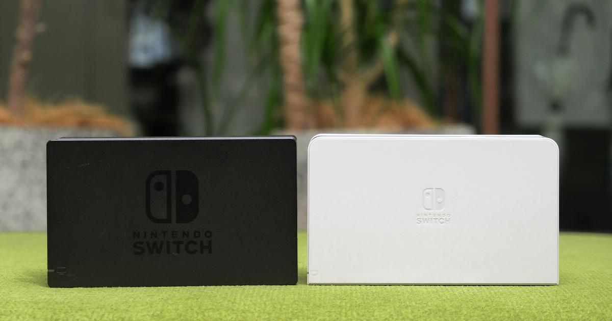 有線LANキター！ Nintendo Switch（有機ELモデル）のドックを旧モデル 