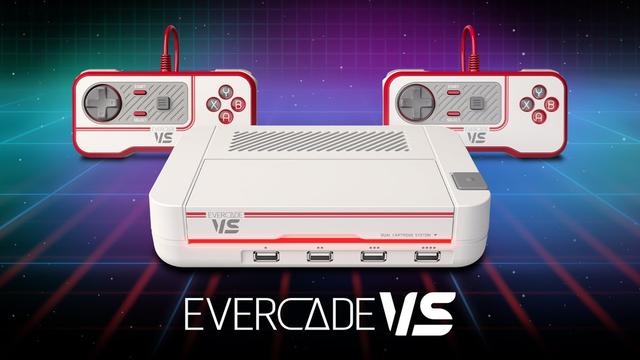 カセット2本挿し＆4人同時対戦ができるレトロゲーム筐体｢Evercade VS