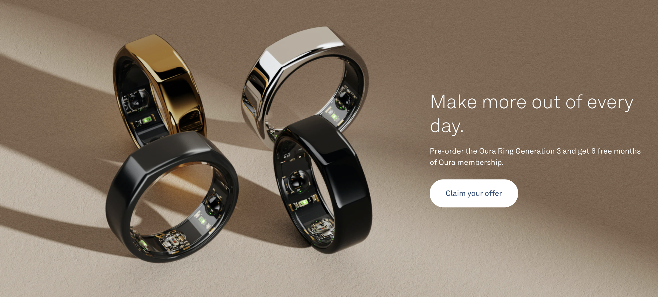 Oura ring gen3 オーラリング 第3世代 US6 ブラック - メルカリ 