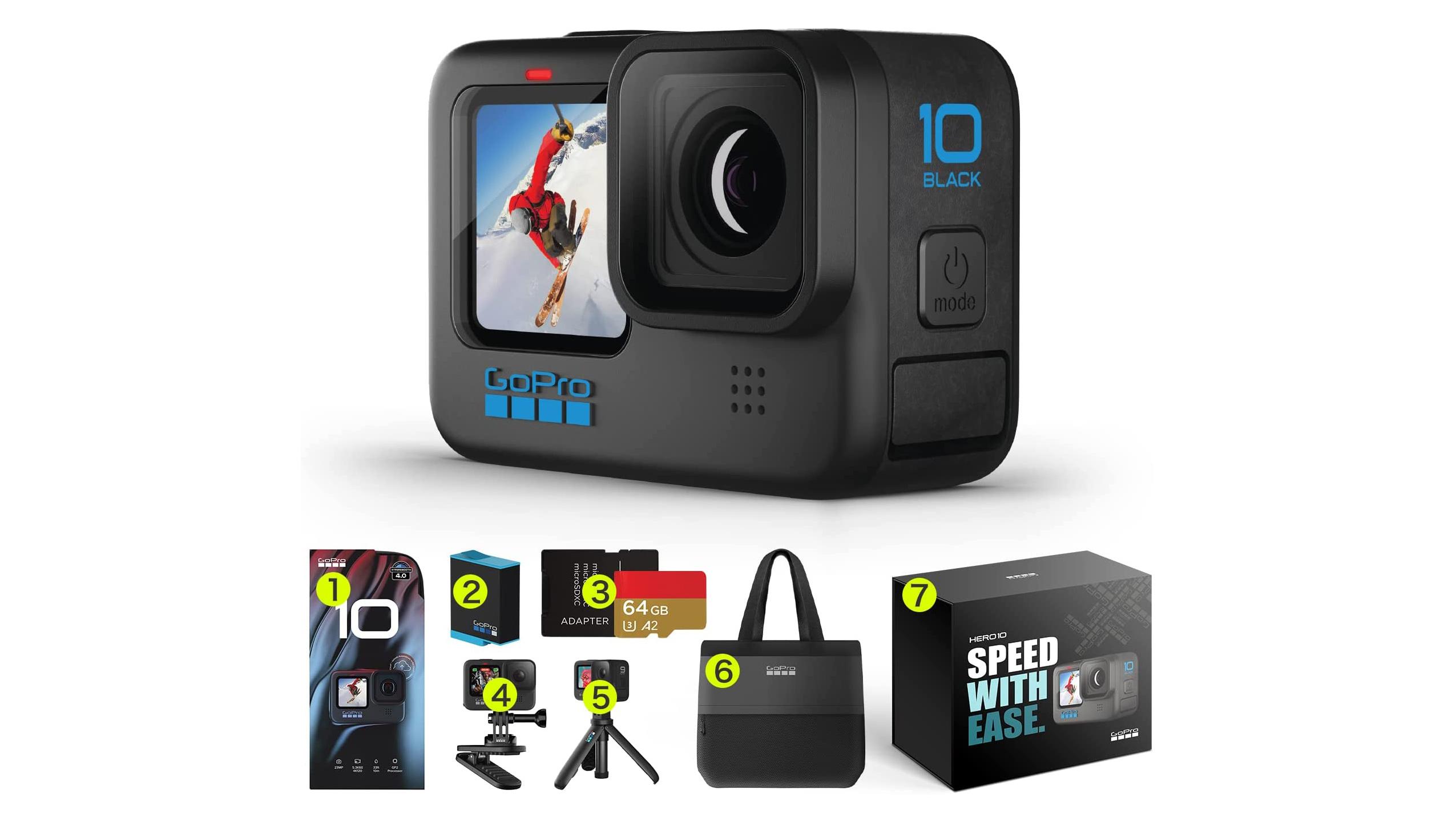 GoPro HERO10 BLACK SD付き☆付属品多数 | tspea.org