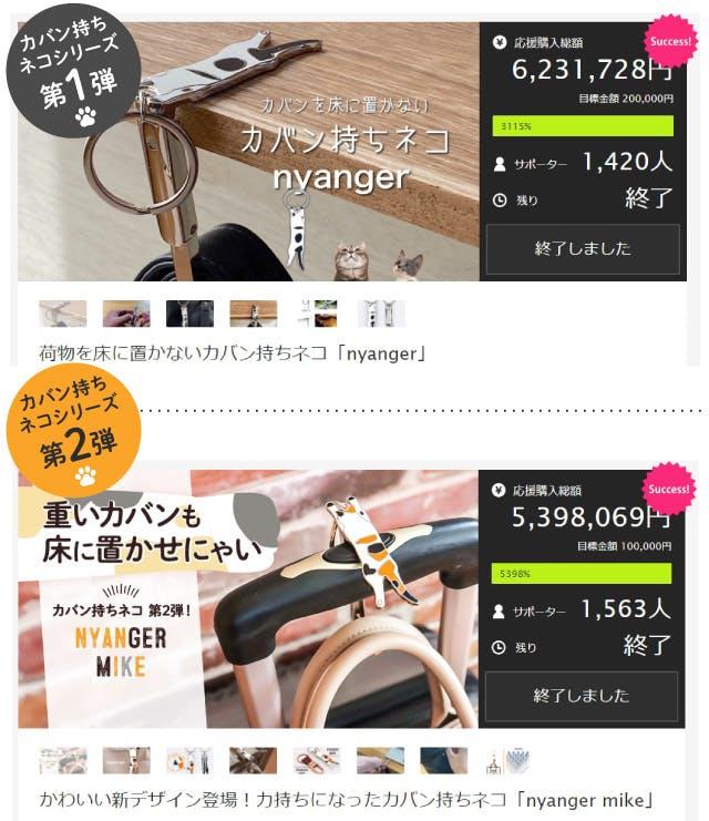 返品不可】 nyanger mike バッグハンガー ホルダー テーブルフック バッグフック 猫 munozmarchesi.ar