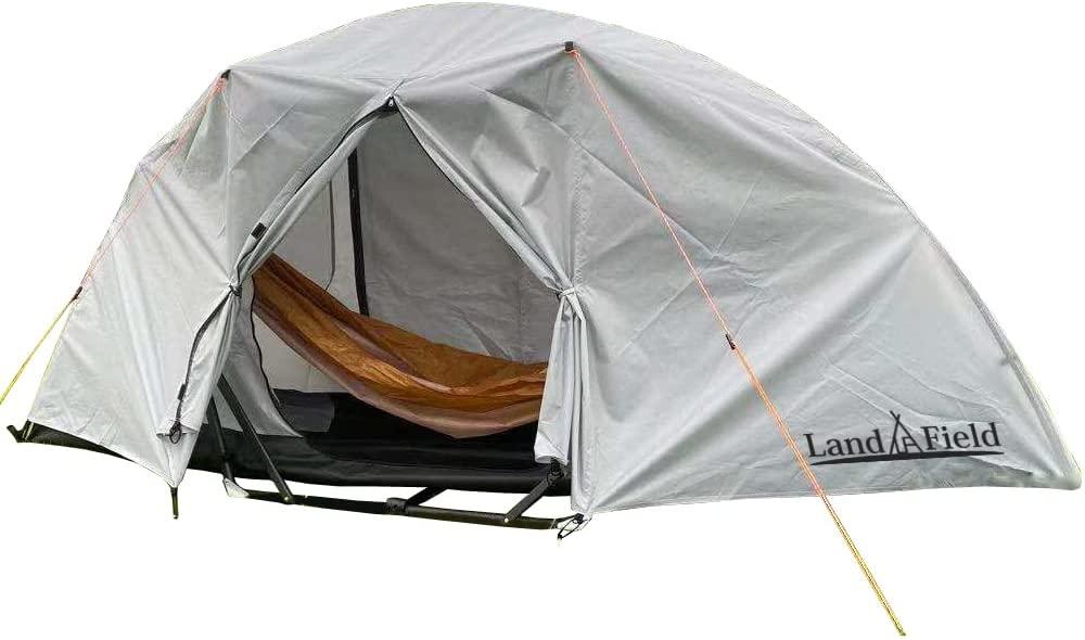 テントの中でゆ〜らゆら。ハンモックと一体になれる1台4役のテント 