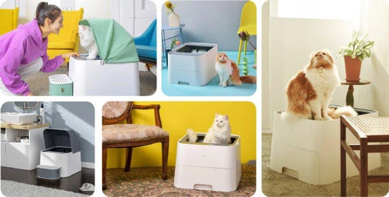 猫のトイレも自動で掃除する時代到来！ アプリ連携で体調管理も可能