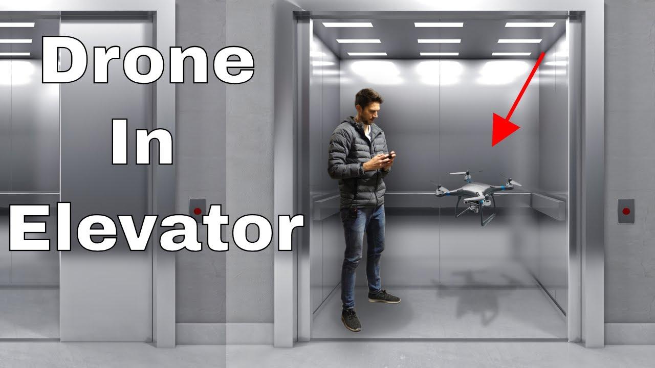 みんな考えたことある？ エレベーターが昇降する中でドローンを飛ばすとどうなるか実験！
