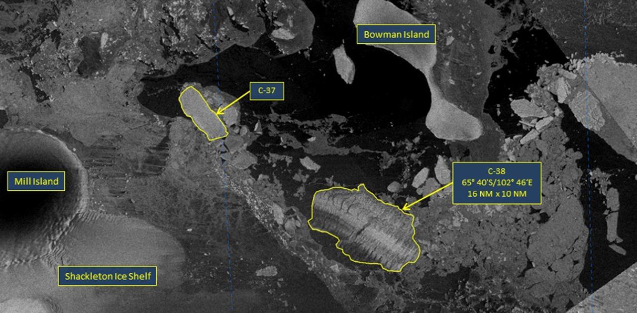 東京23区2つ分！ 東南極の棚氷が完全崩壊する様子を捉えた衛星写真