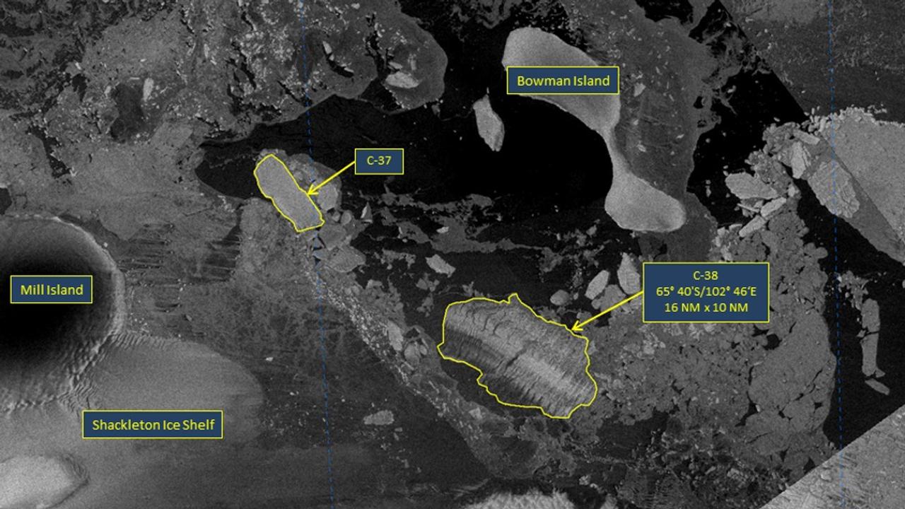 東京23区2つ分！ 東南極の棚氷が完全崩壊する様子を捉えた衛星写真