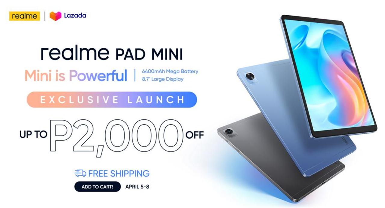iPad miniの半額以下！ realmeが8.7インチディスプレイのAndroidタブレットを発売