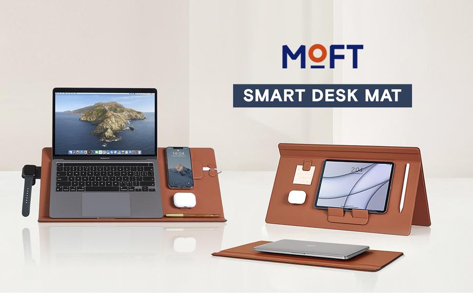 マグネットでペタペタ。MOFTの「スマートデスクマット」でガジェットを