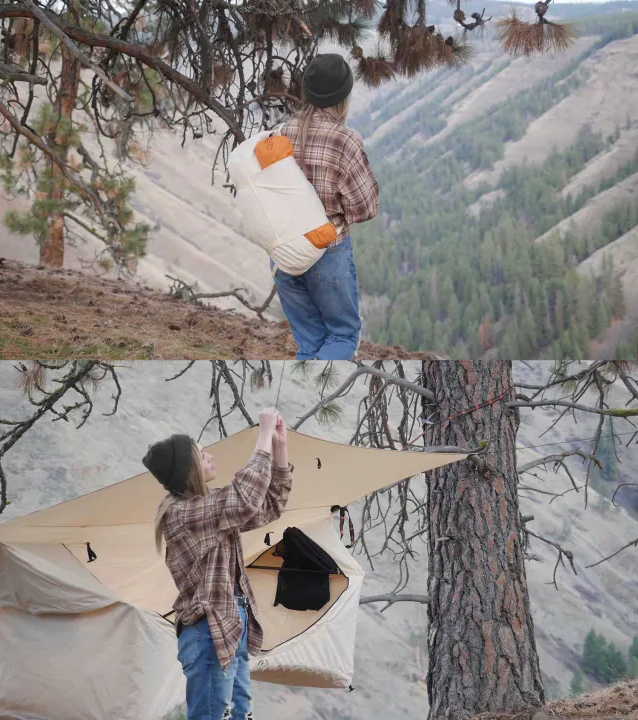 まっすぐ横になれるハンモックテントに豪華仕様「Haven Tent Safari」が ...