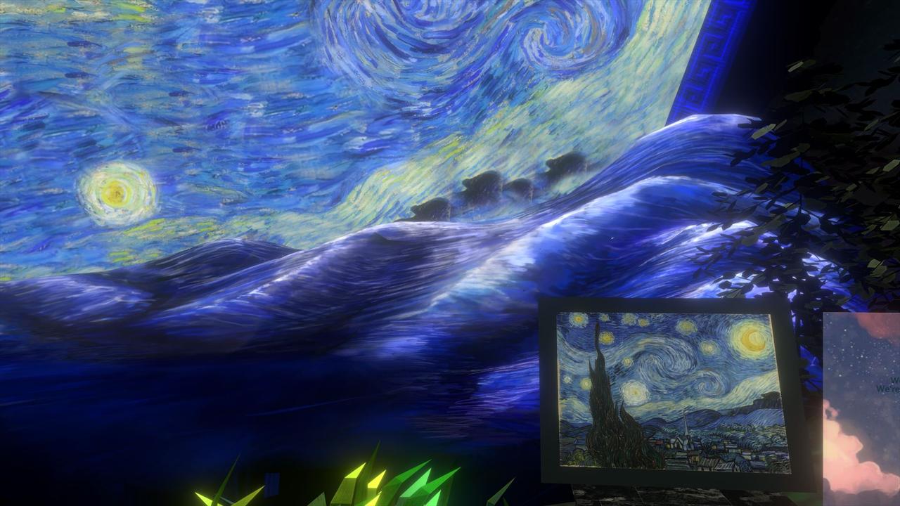 これも1つの二次創作。ゴッホの名画の世界観を“拡張”した｢Starry Night Forest｣ #VRChat
