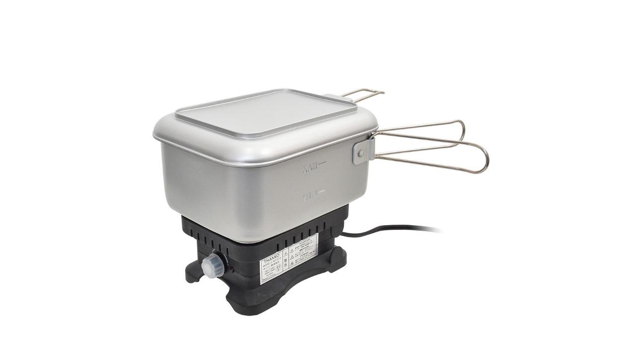 中型ポータブル電源で作るメシは旨いか。450Wの電気トラベルクッカー