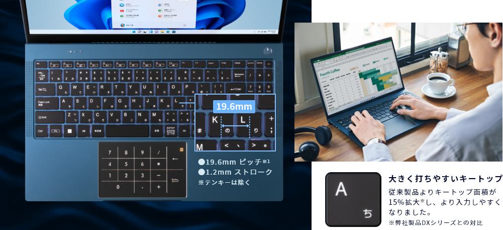 サードウェーブの新型15.6インチノートPCは、テンキーを2つ搭載ッ