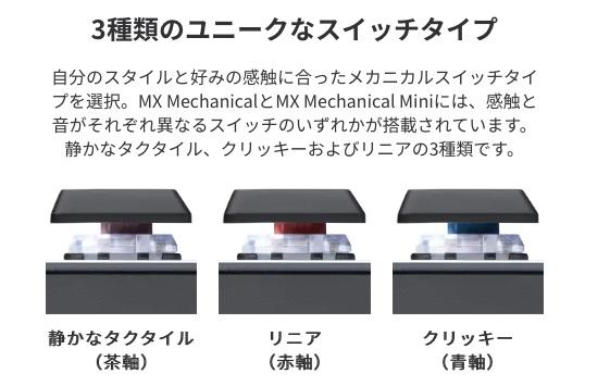 軸も選べるって！ ロジクールのMXシリーズにメカニカルキーボードが