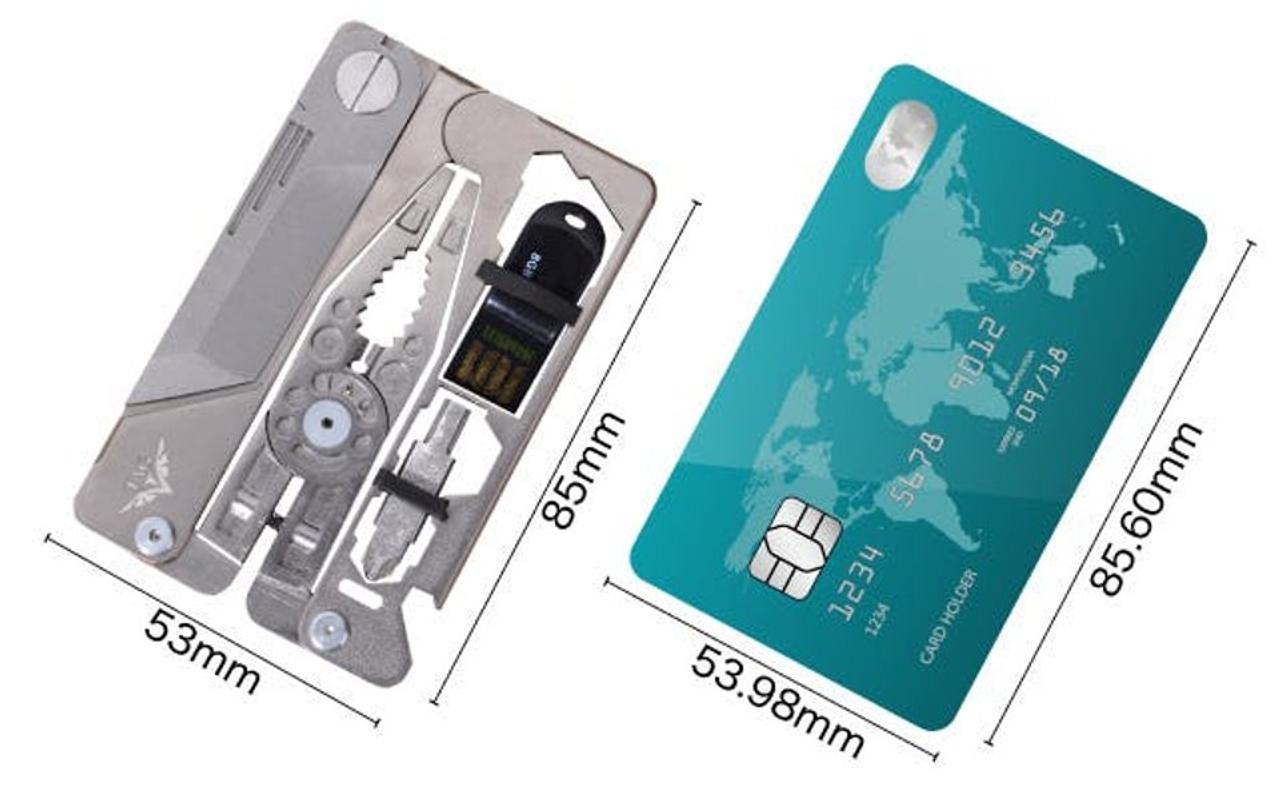 お財布にも忍べるよ。カードサイズのチタン製マルチツール｢SUPRA Titanium｣