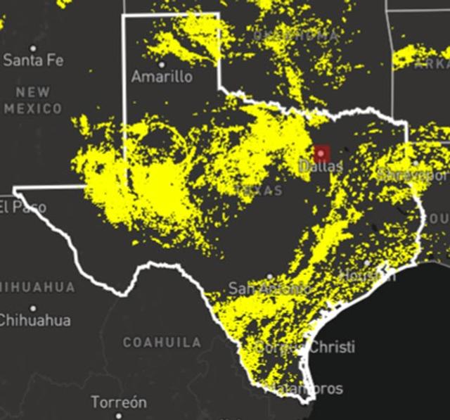 'Threa Radius' of an Oil & Gas Site_02_Texas Map