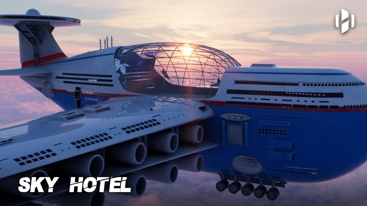 5,000人を乗せて飛ぶ、空飛ぶホテル。コンセプト映像だけど…乗ってみたい？