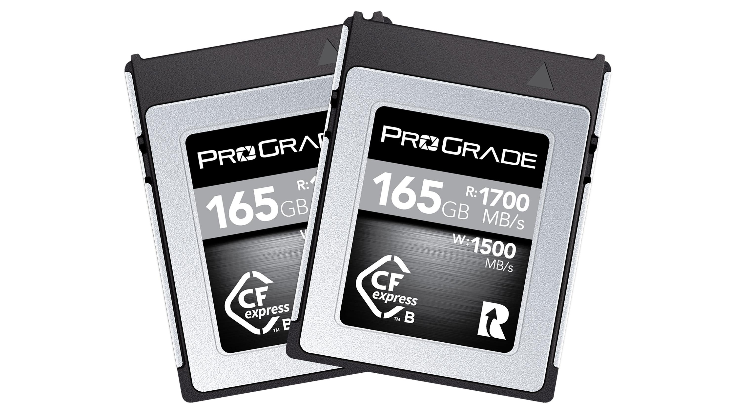 ProGradeのCFexpress Type B COBALTに、最小容量の165GB