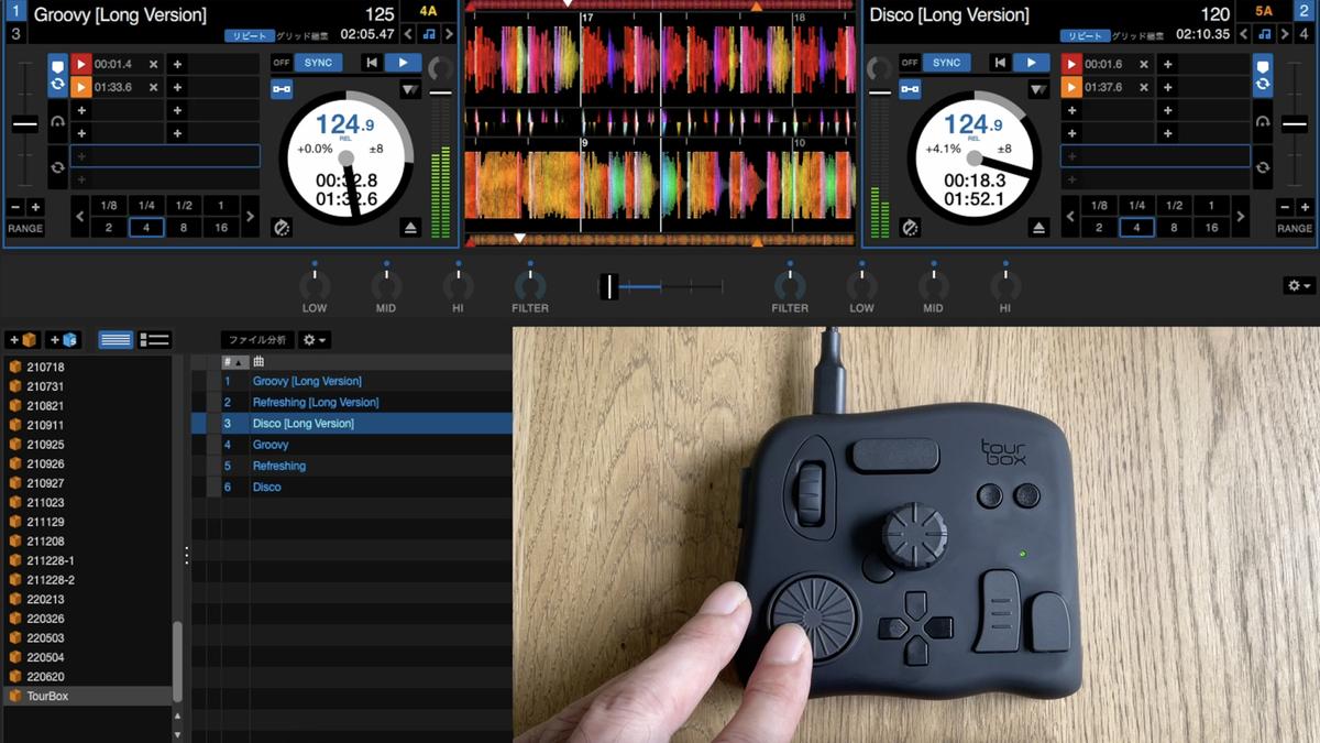 ギズ屋台】左手デバイス「TourBox NEO」をDJに使うとこんな感じです 