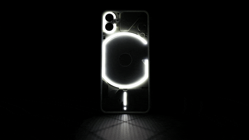 Nothing Phone (1) の隠れ機能：音に合わせて背面が光る