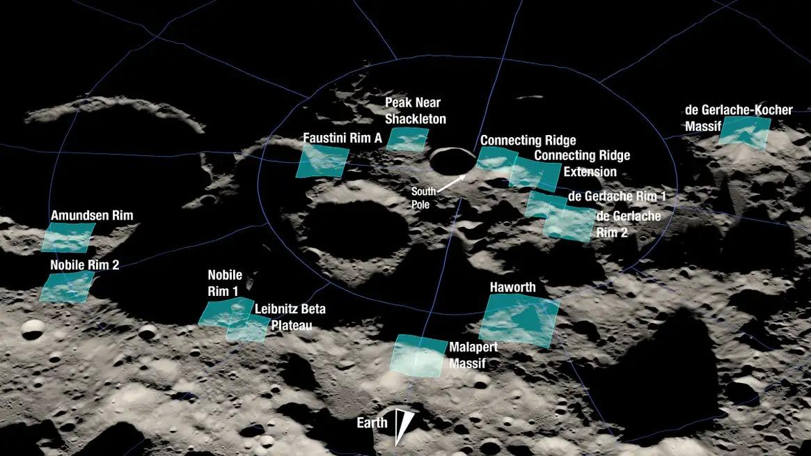 NASA、アルテミス3の月面着陸の候補地13地点を発表 | ギズモード・ジャパン