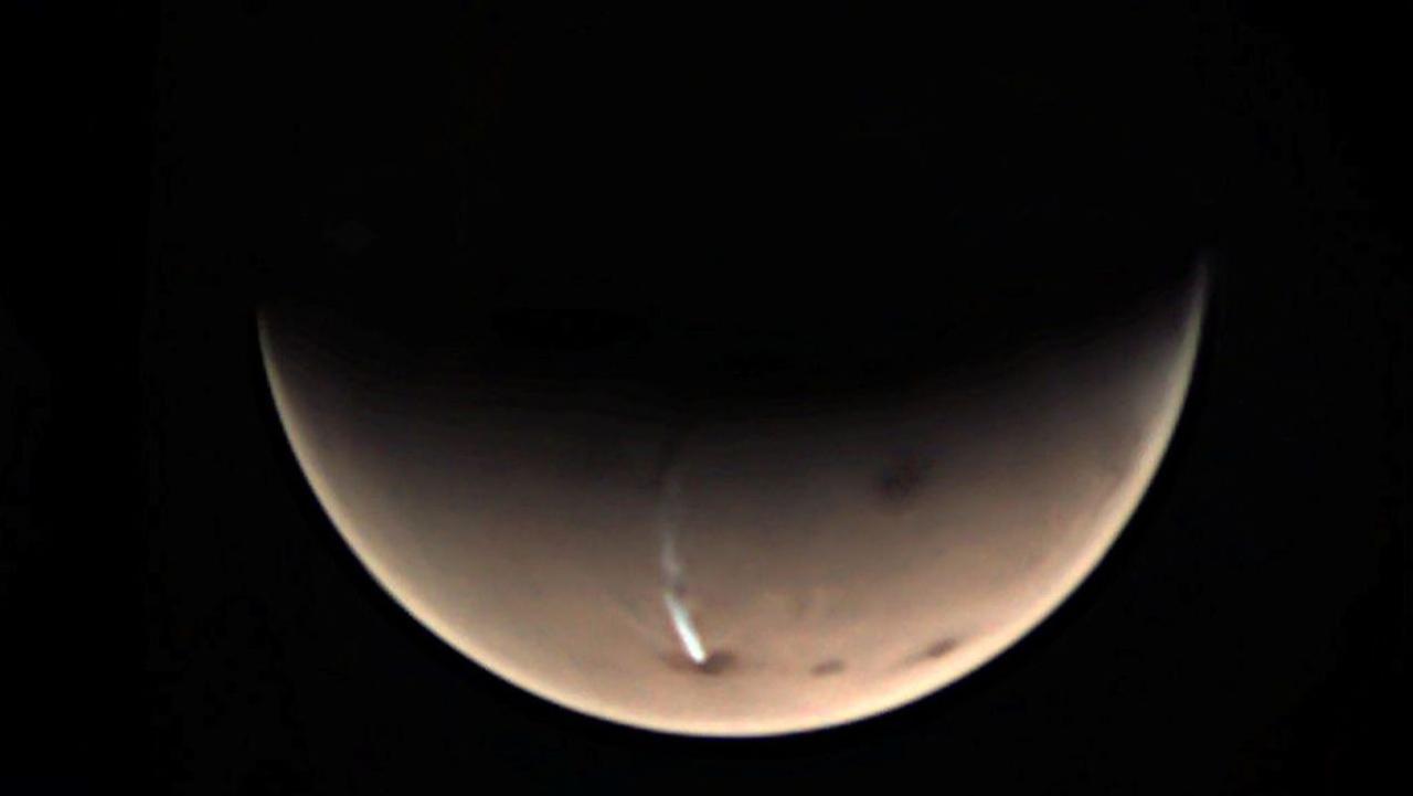 火星でのろしが上がってます