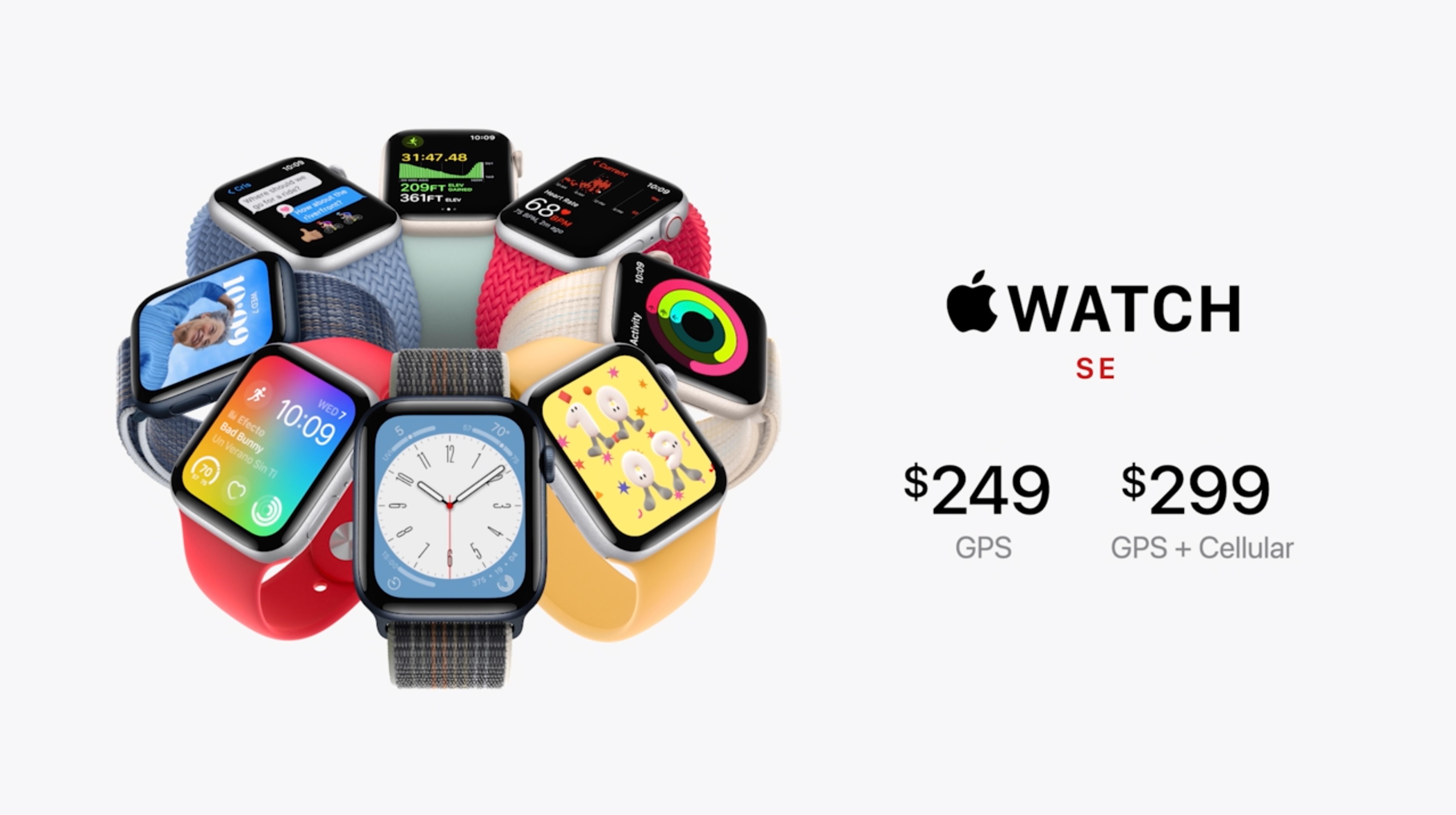 衝突事故検出機能にも対応。新しいApple Watch SEは249ドルから