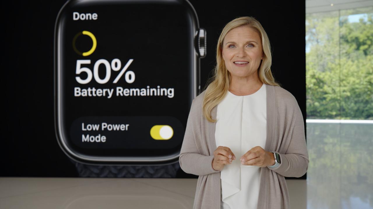 watchOS 9の新機能｢低電力モード｣は､Apple Watch Series 4以降のモデルでも使えますよ！