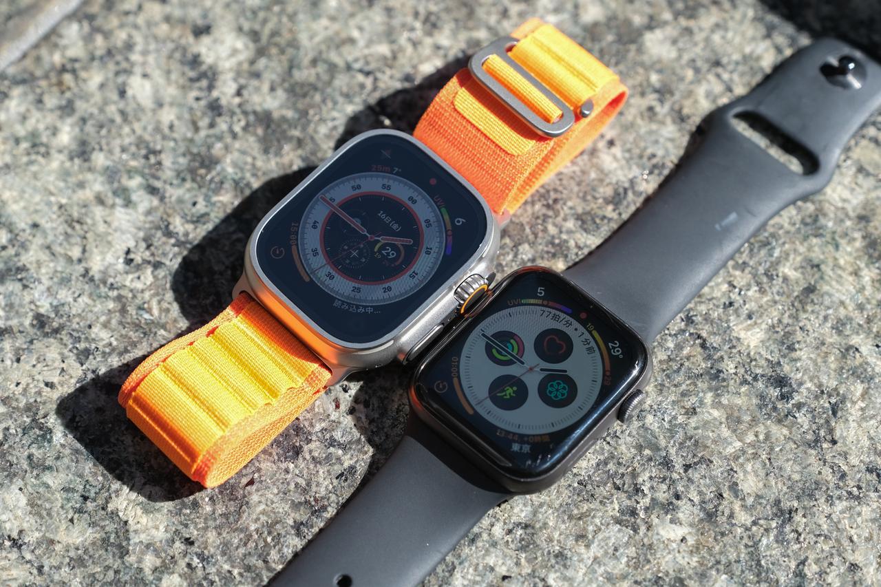 Apple Watch史上もっとも明るいUltraのディスプレイ、ピーカンでも見やすい？
