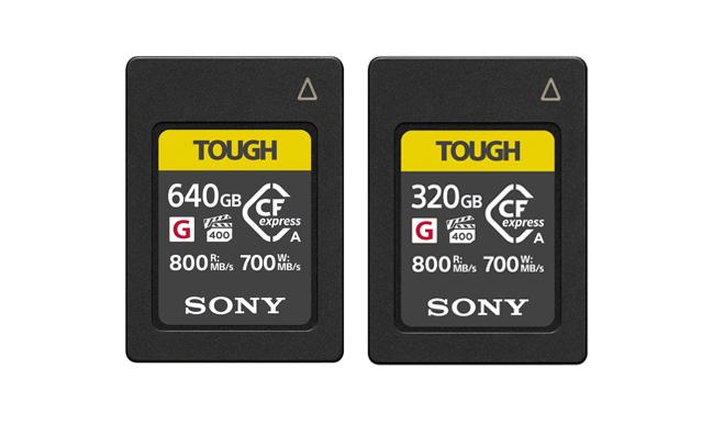 タフな記録メディアTOUGHシリーズのCFexpress Type Aに、320GBと640GB