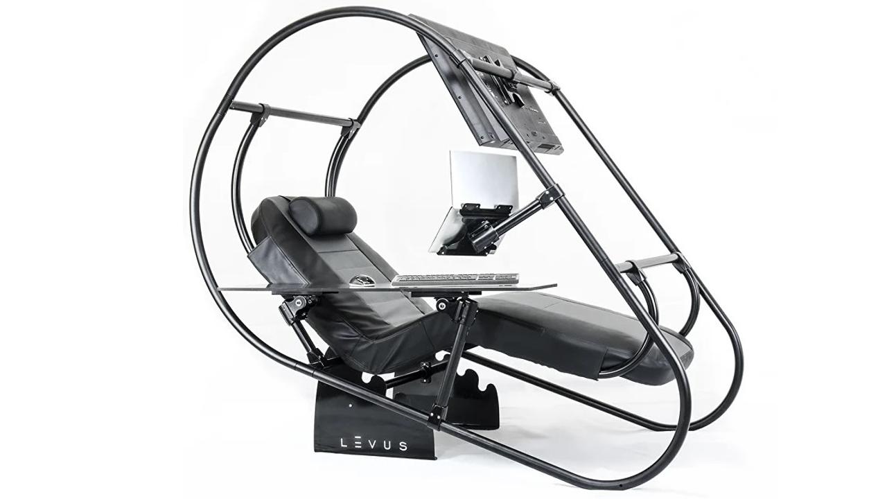 歯科医院の椅子みたい。リラックスしたままテレワークできるワークステーション