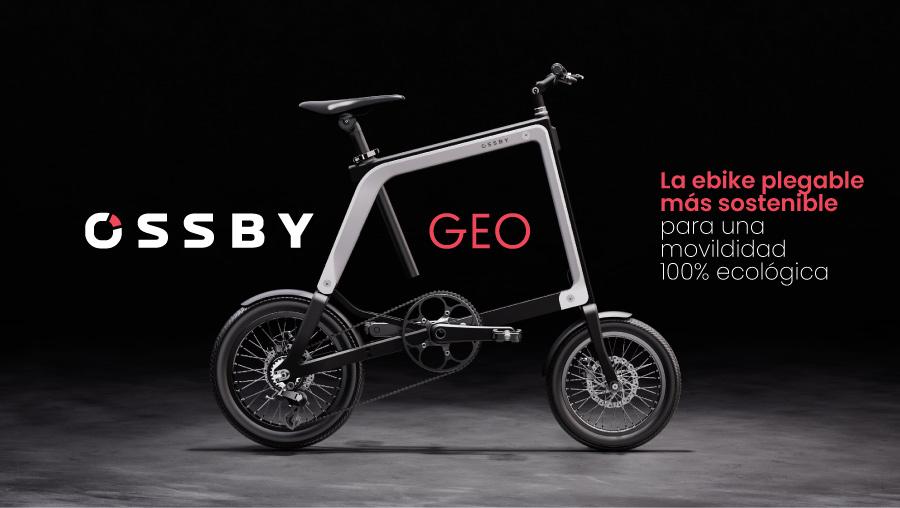 1秒でたためる小型eバイク「OSSBY GEO」。100%再利用素材使用 1秒でたためる小型eバイク「OSSBY GEO」。100%再利用素材使用