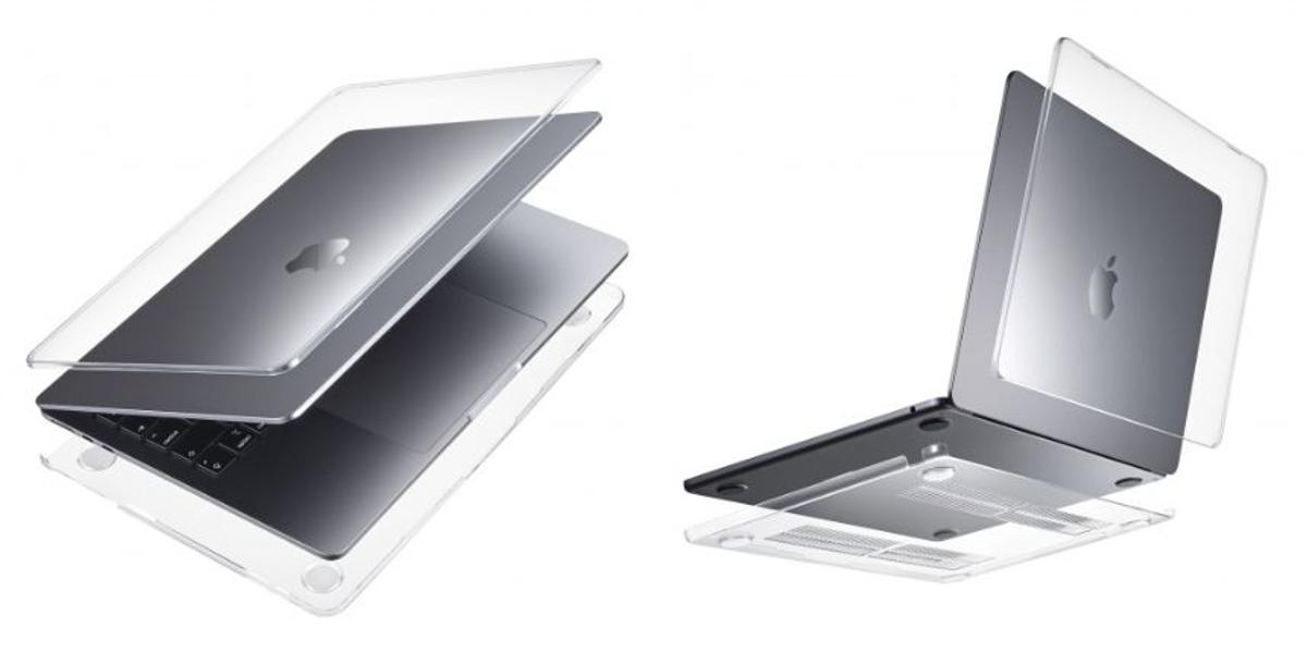 見えないようでバッチリ保護。MacBook Air用の透明ハードカバー 