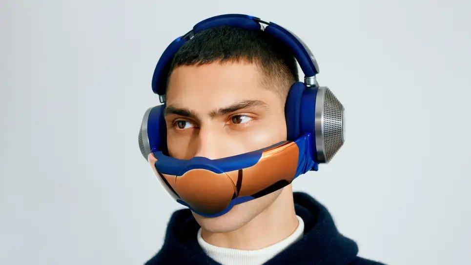 ダイソン　未使用バッテリーとヘッドセット そりゃそうか。ダイソンの空気清浄ヘッドフォン、空気清浄中は