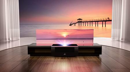 ボタンひとつでスクリーンが消えるプロジェクター