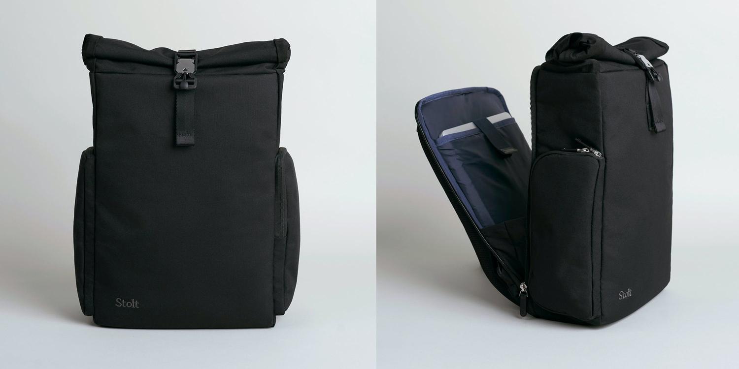 新品即決 希少 ネイビー 揺れ低減バックパック Athlete Stolt