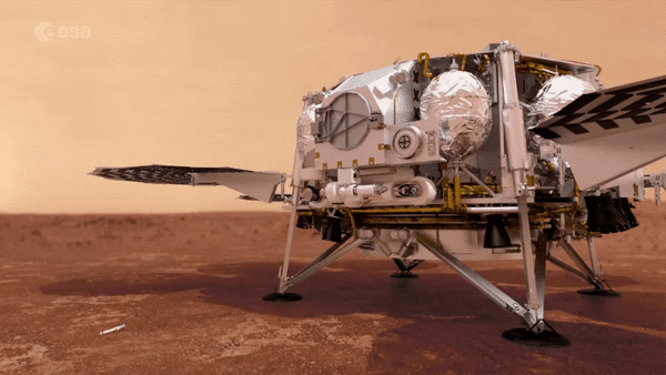 火星でサンプルを回収するロボットアームのコンセプト動画